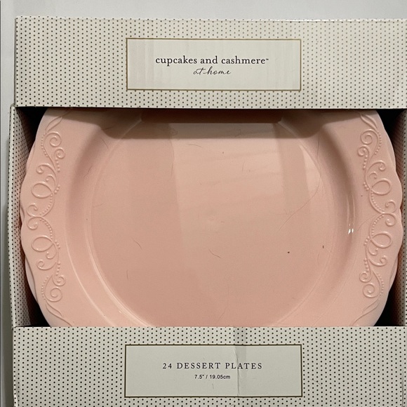 cupcakes & cashmere Other - cupcakes & cashmere Pink Dessert Plates